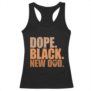Proud Black New Dad Racerback Tank Top African American Fathers Day Gift TS12 Black Print Your Wear
