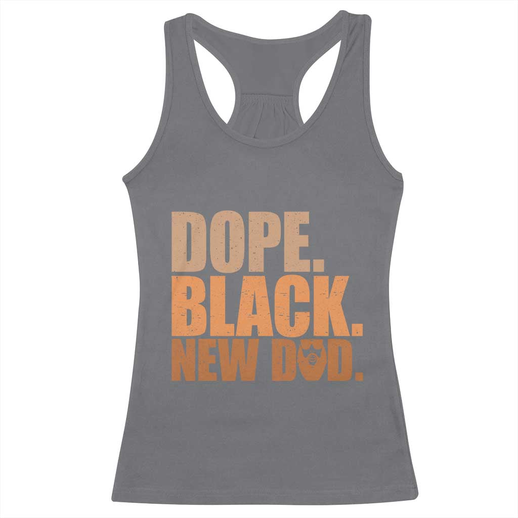 Proud Black New Dad Racerback Tank Top African American Fathers Day Gift TS12 Charcoal Print Your Wear