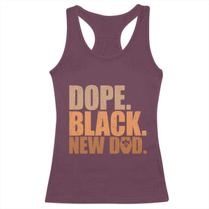 Proud Black New Dad Racerback Tank Top African American Fathers Day Gift TS12 Maroon Print Your Wear