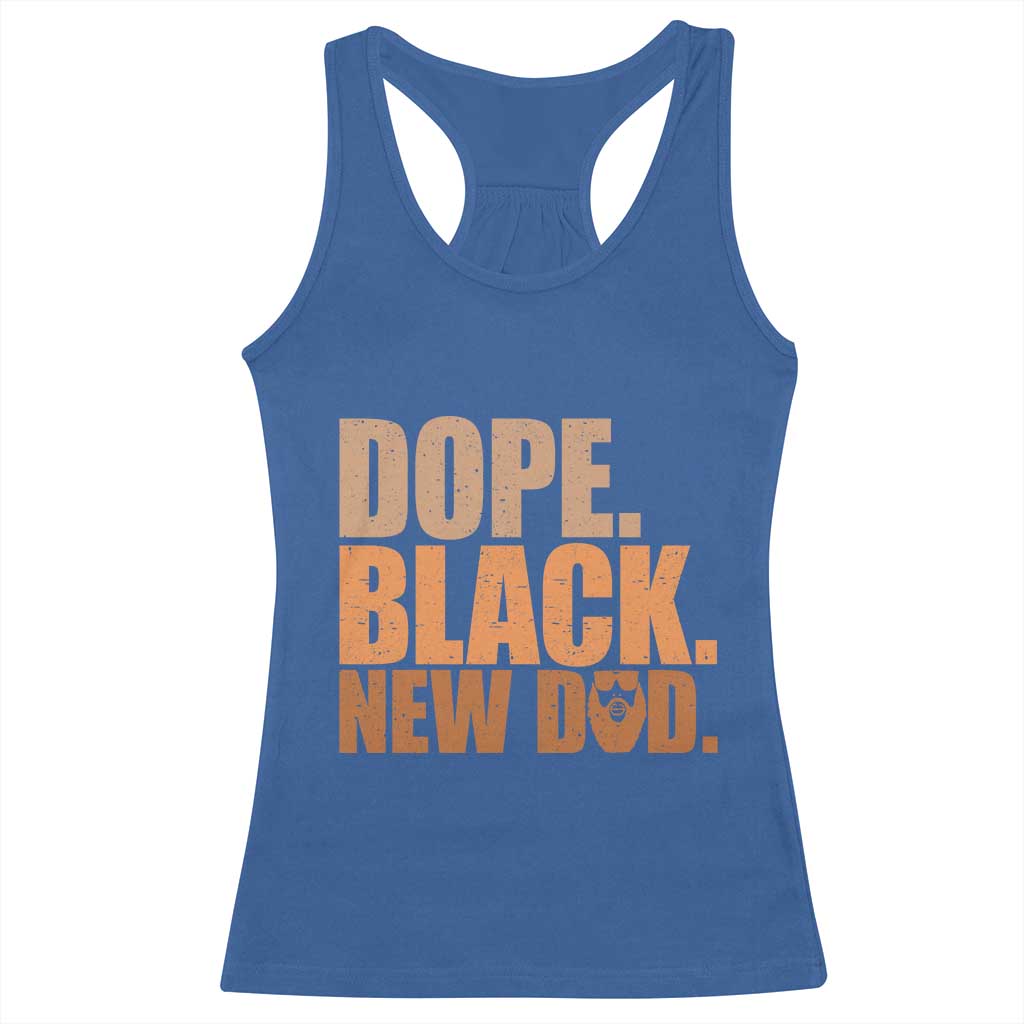 Proud Black New Dad Racerback Tank Top African American Fathers Day Gift TS12 Royal Blue Print Your Wear
