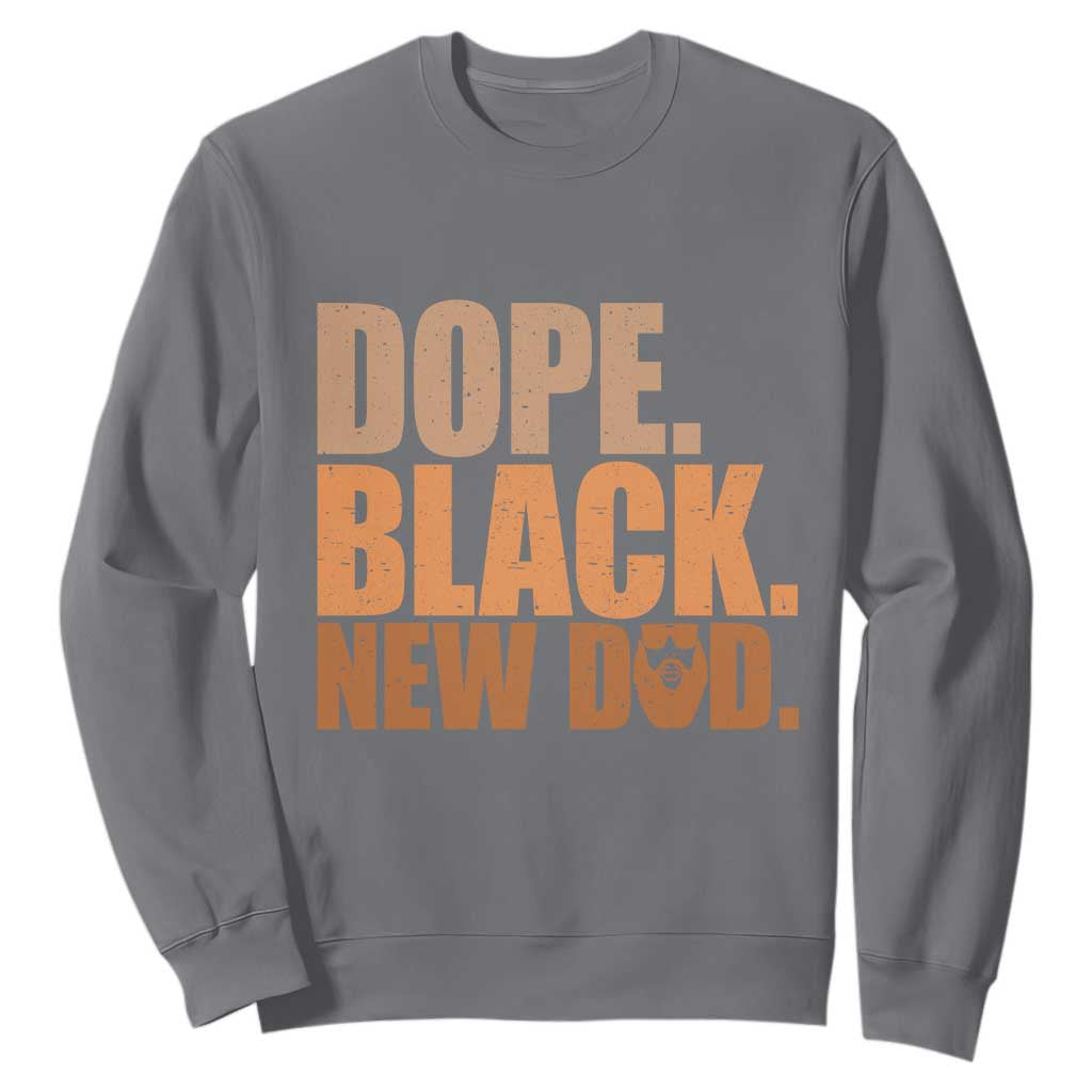 Proud Black New Dad Sweatshirt African American Fathers Day Gift TS12 Charcoal Print Your Wear