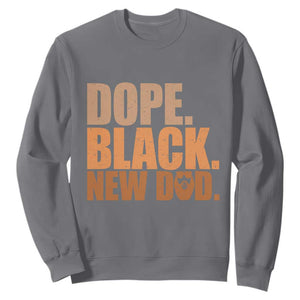 Proud Black New Dad Sweatshirt African American Fathers Day Gift TS12 Charcoal Print Your Wear