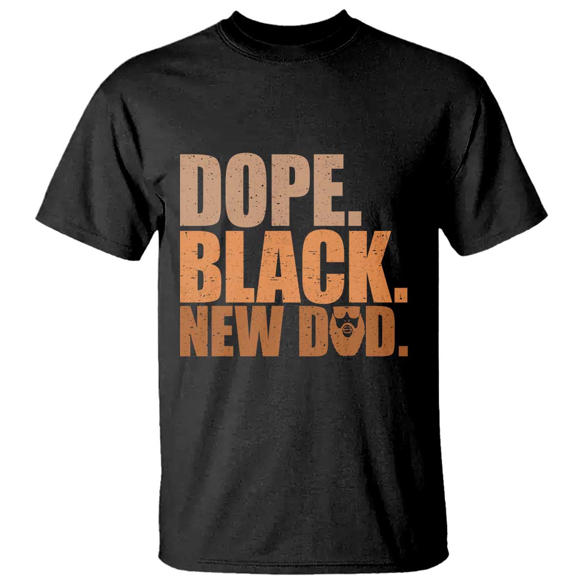 Proud Black New Dad T Shirt African American Fathers Day Gift TS12 Black Print Your Wear