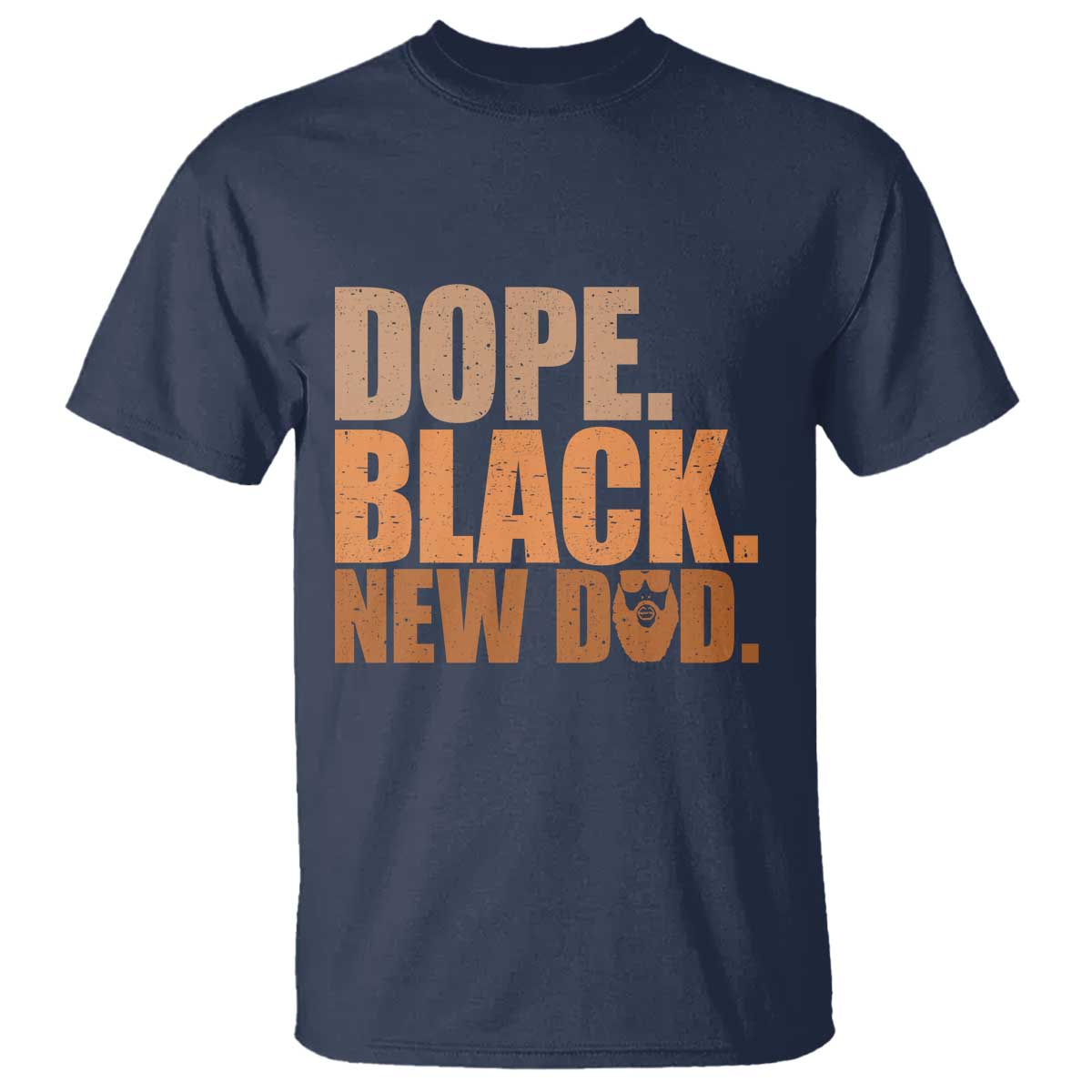 Proud Black New Dad T Shirt African American Fathers Day Gift TS12 Navy Print Your Wear