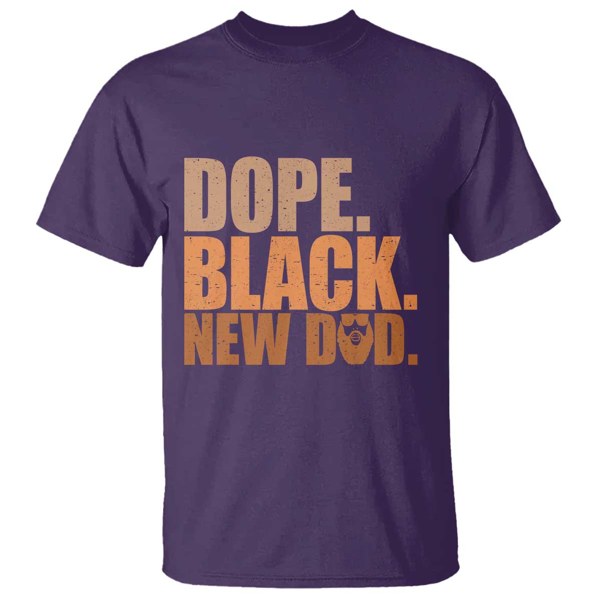 Proud Black New Dad T Shirt African American Fathers Day Gift TS12 Purple Print Your Wear