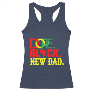 First Father's Day African American Dad Racerback Tank Top New Dad Gift TS12 Navy Print Your Wear