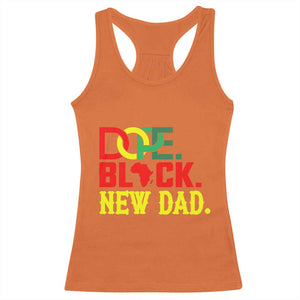 First Father's Day African American Dad Racerback Tank Top New Dad Gift TS12 Orange Print Your Wear