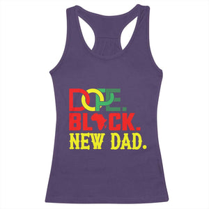 First Father's Day African American Dad Racerback Tank Top New Dad Gift TS12 Purple Print Your Wear