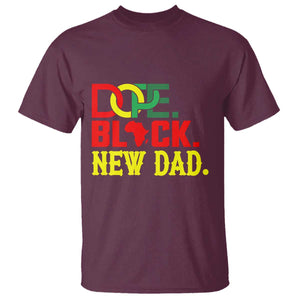 First Father's Day African American Dad T Shirt New Dad Gift TS12 Maroon Print Your Wear