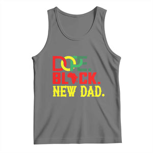First Father's Day African American Dad Tank Top New Dad Gift TS12 Black Heather Print Your Wear