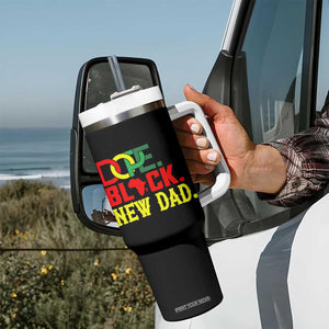 First Father's Day African American Dad Tumbler With Handle New Dad Gift TS12 Print Your Wear