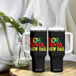 First Father's Day African American Dad Tumbler With Handle New Dad Gift TS12 Print Your Wear