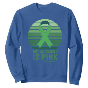 Liver Cancer Awareness Sweatshirt Not All Cancer Is Pink Ribbon Support Gift TS12 Royal Blue Print Your Wear