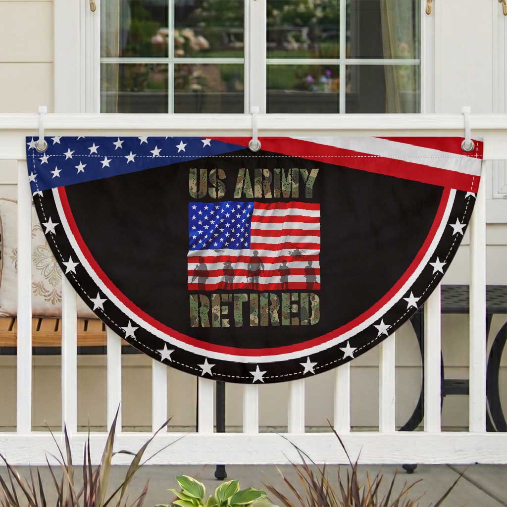Retired Veteran Patriotic Fan Flag American Flag US Army USA Pride TS12 2pcs pack Classic Black Print Your Wear