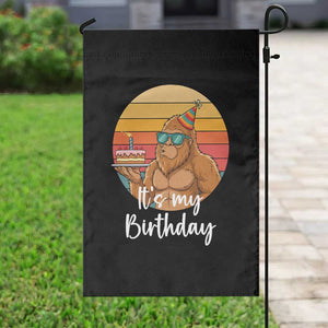 It Is My Birthday Garden Flag Funny Bigfoot Blowing Candle Birthday Cake TS12 Print Your Wear