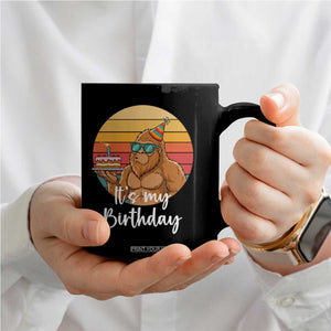 It Is My Birthday Coffee Mug Funny Bigfoot Blowing Candle Birthday Cake TS12 Print Your Wear