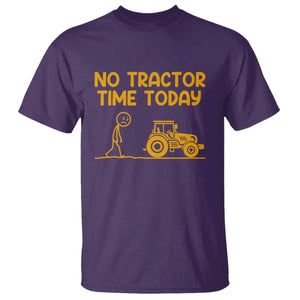 Funny Farm Life Stickman Meme T Shirt No Tractor Time Today TS12 Purple Print Your Wear