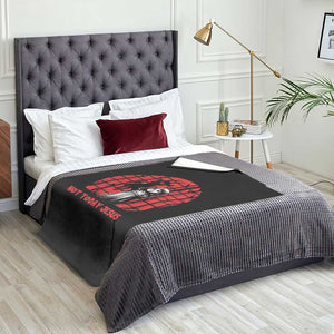Not Today Jesus Throw Blanket Gothic Dark Art Pastel Goth Creepy Graphic TS12 Print Your Wear