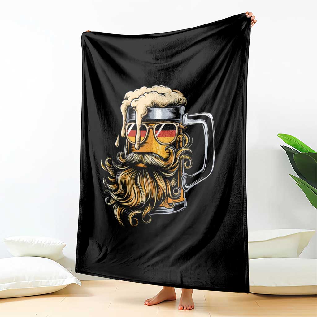 Funny Oktoberfest Beer Lover Gift Throw Blanket Cool German Beer Mug TS12 Print Your Wear