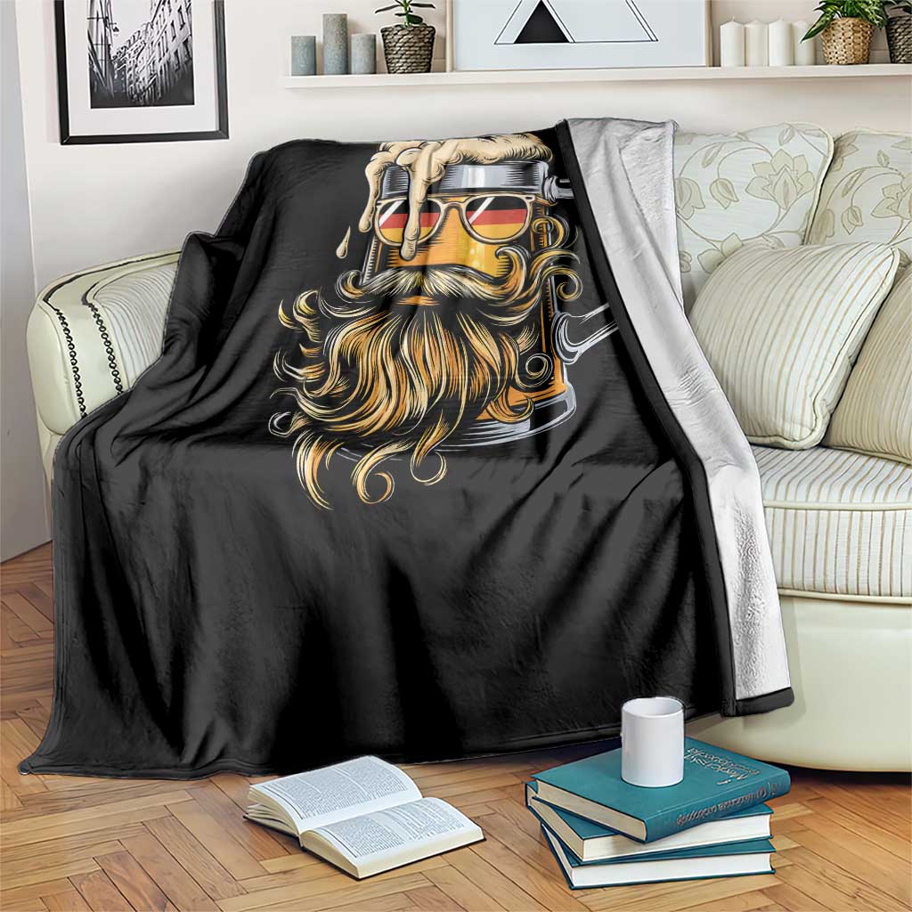 Funny Oktoberfest Beer Lover Gift Throw Blanket Cool German Beer Mug TS12 Print Your Wear