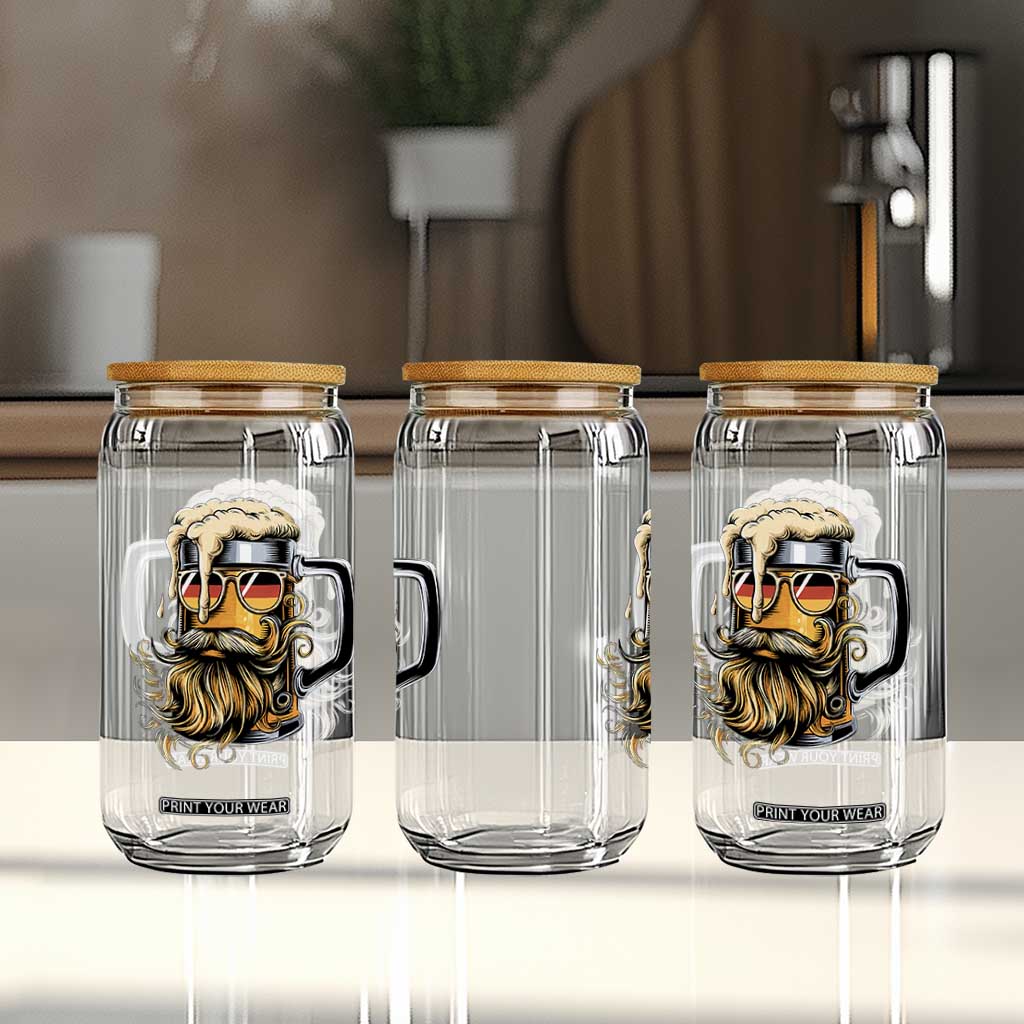 Funny Oktoberfest Beer Lover Gift Glass Can Cool German Beer Mug TS12 Print Your Wear