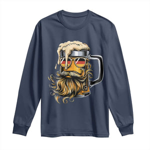 Funny Oktoberfest Beer Lover Gift Long Sleeve Shirt Cool German Beer Mug TS12 Navy Print Your Wear