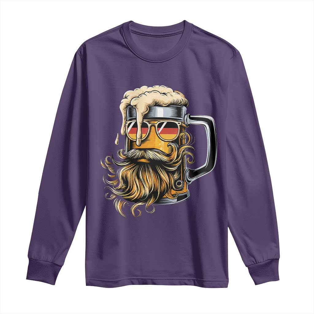 Funny Oktoberfest Beer Lover Gift Long Sleeve Shirt Cool German Beer Mug TS12 Purple Print Your Wear