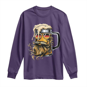 Funny Oktoberfest Beer Lover Gift Long Sleeve Shirt Cool German Beer Mug TS12 Purple Print Your Wear