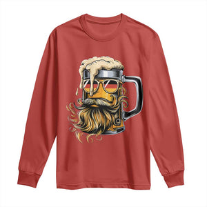 Funny Oktoberfest Beer Lover Gift Long Sleeve Shirt Cool German Beer Mug TS12 Red Print Your Wear