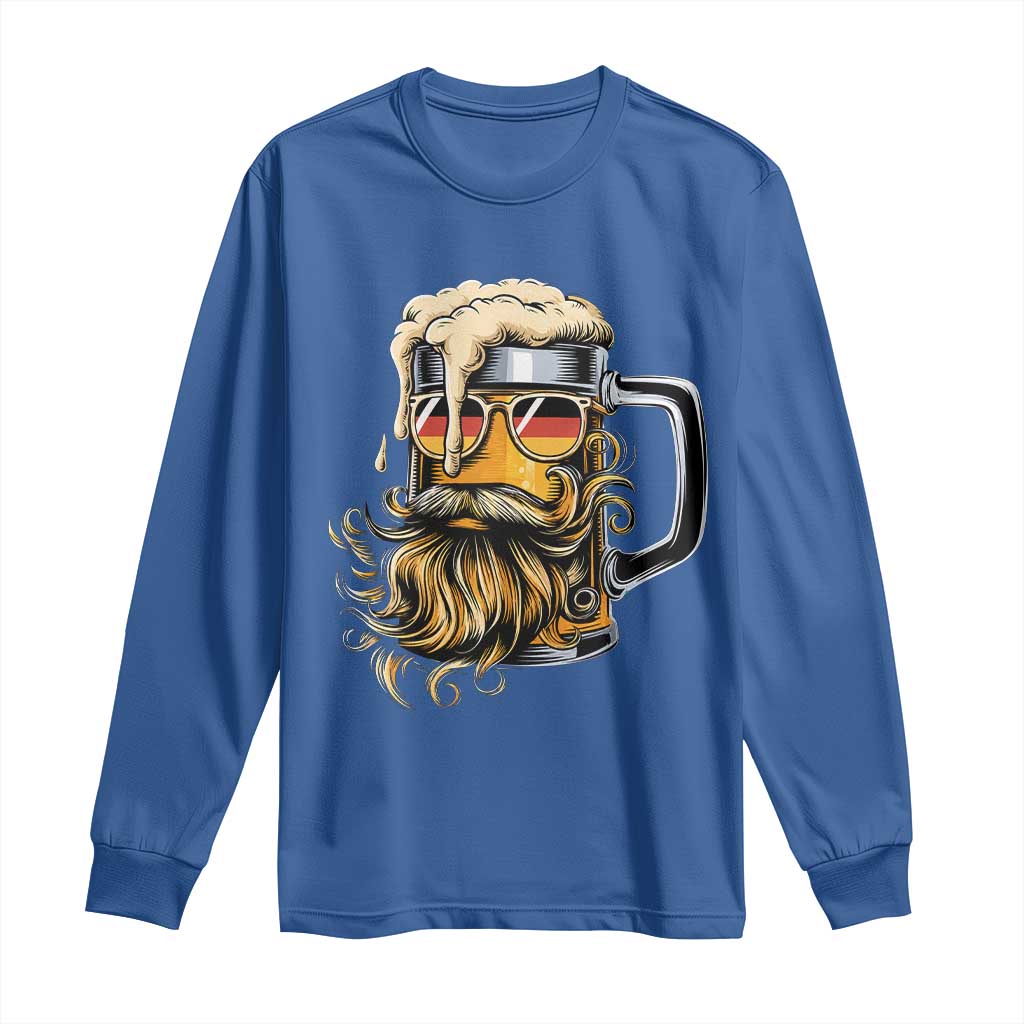 Funny Oktoberfest Beer Lover Gift Long Sleeve Shirt Cool German Beer Mug TS12 Royal Blue Print Your Wear