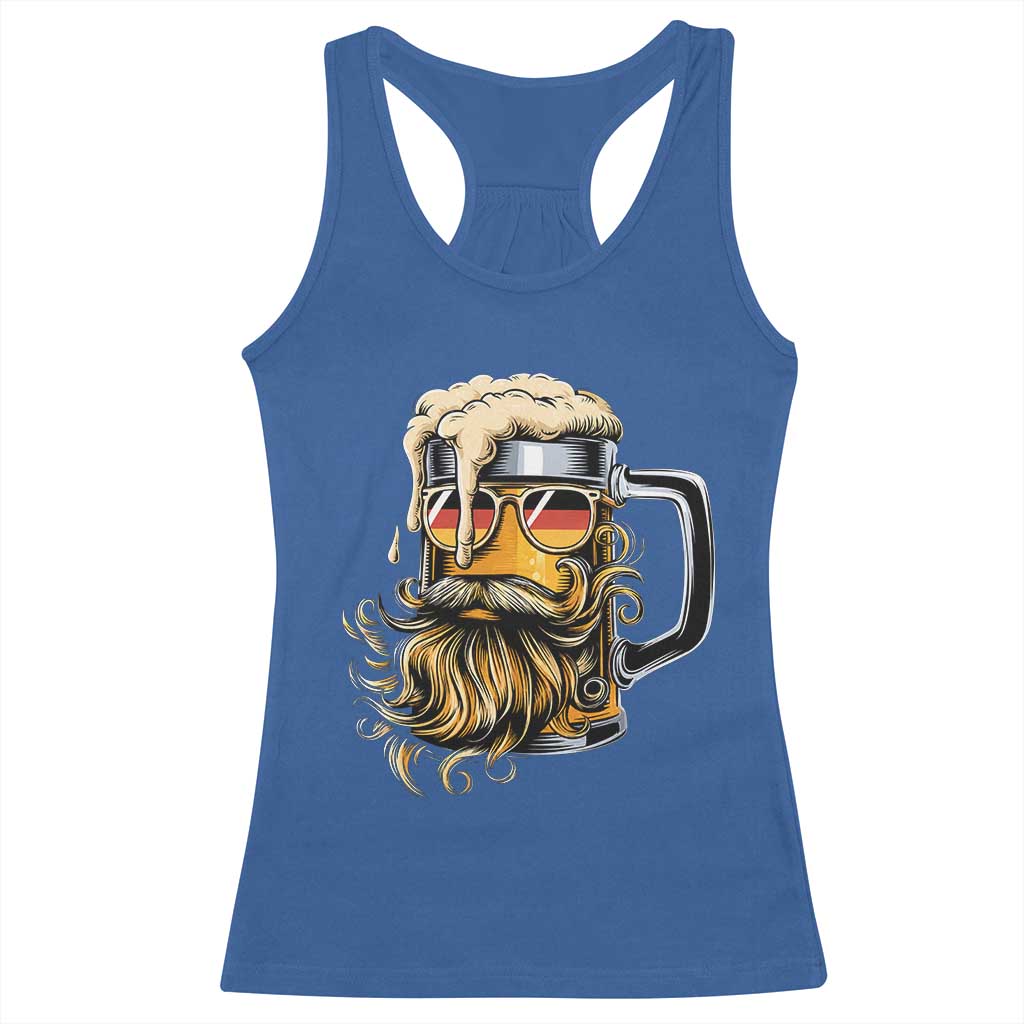 Funny Oktoberfest Beer Lover Gift Racerback Tank Top Cool German Beer Mug TS12 Royal Blue Print Your Wear