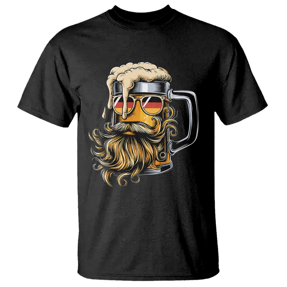 Funny Oktoberfest Beer Lover Gift T Shirt Cool German Beer Mug TS12 Black Print Your Wear