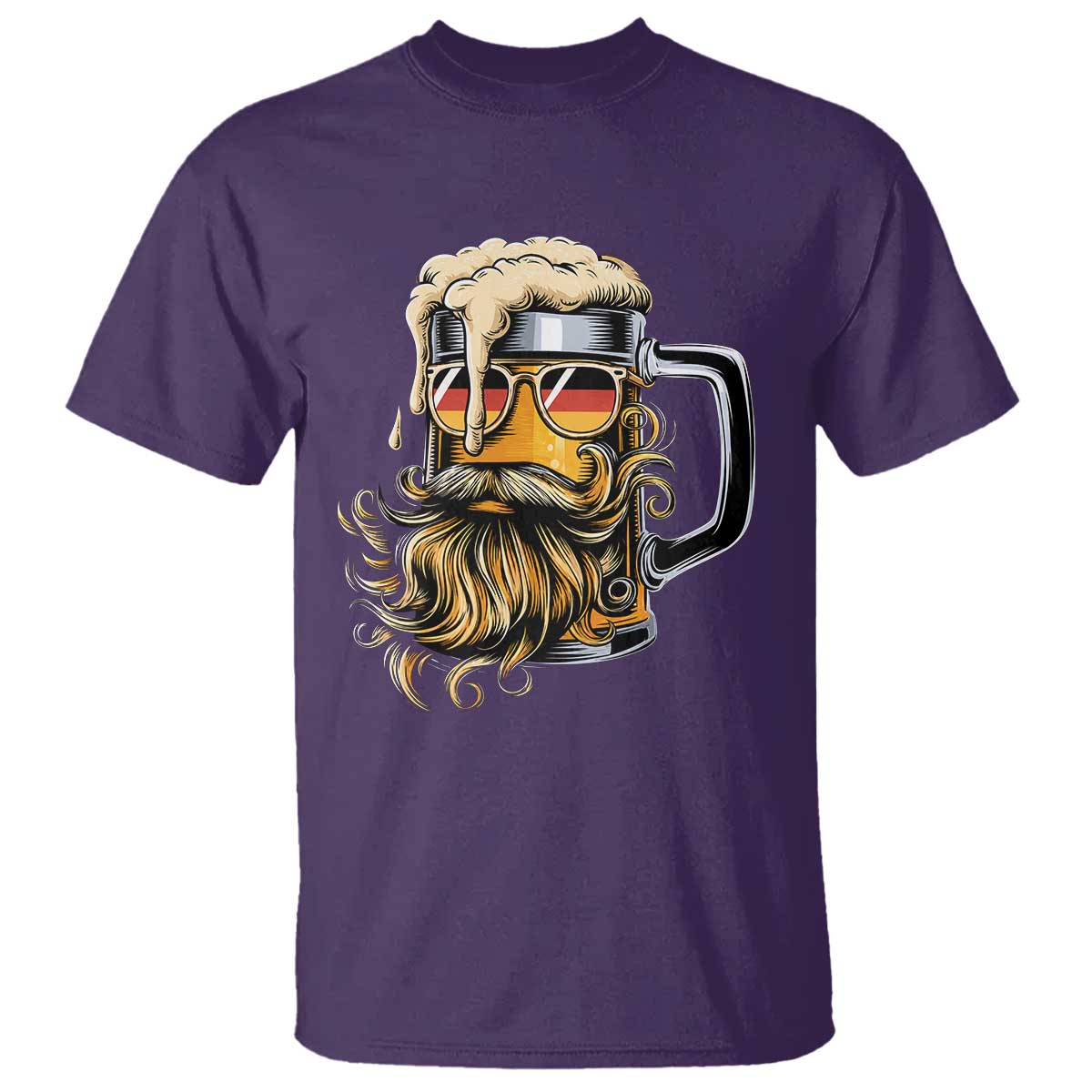 Funny Oktoberfest Beer Lover Gift T Shirt Cool German Beer Mug TS12 Purple Print Your Wear