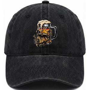 Funny Oktoberfest Beer Lover Gift Washed Cotton Baseball Cap Cool German Beer Mug TS12 Print Your Wear