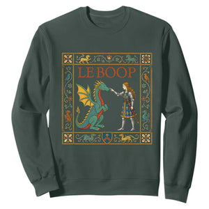 Le Boop Medieval Knight Dragon Sweatshirt Renaissance Fantasy Fair Lover Gift TS12 Dark Forest Green Print Your Wear