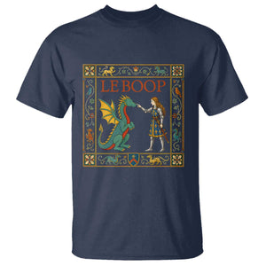 Le Boop Medieval Knight Dragon T Shirt Renaissance Fantasy Fair Lover Gift TS12 Navy Print Your Wear