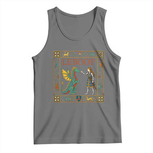 Le Boop Medieval Knight Dragon Tank Top Renaissance Fantasy Fair Lover Gift TS12 Black Heather Print Your Wear