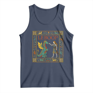 Le Boop Medieval Knight Dragon Tank Top Renaissance Fantasy Fair Lover Gift TS12 Navy Print Your Wear