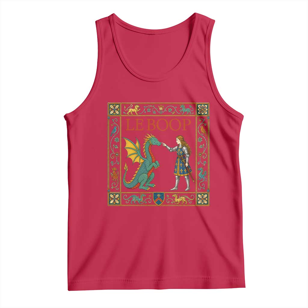 Le Boop Medieval Knight Dragon Tank Top Renaissance Fantasy Fair Lover Gift TS12 Red Print Your Wear