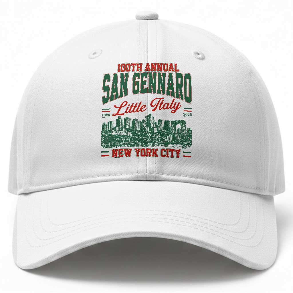 San Gennaro Little Italy NYC Feast Baseball Cap 100 Years Italian Heritage Celebration Gift