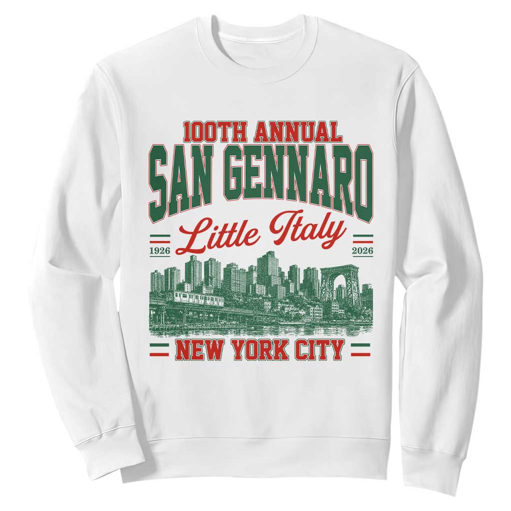San Gennaro Little Italy NYC Feast Sweatshirt 100 Years Italian Heritage Celebration Gift