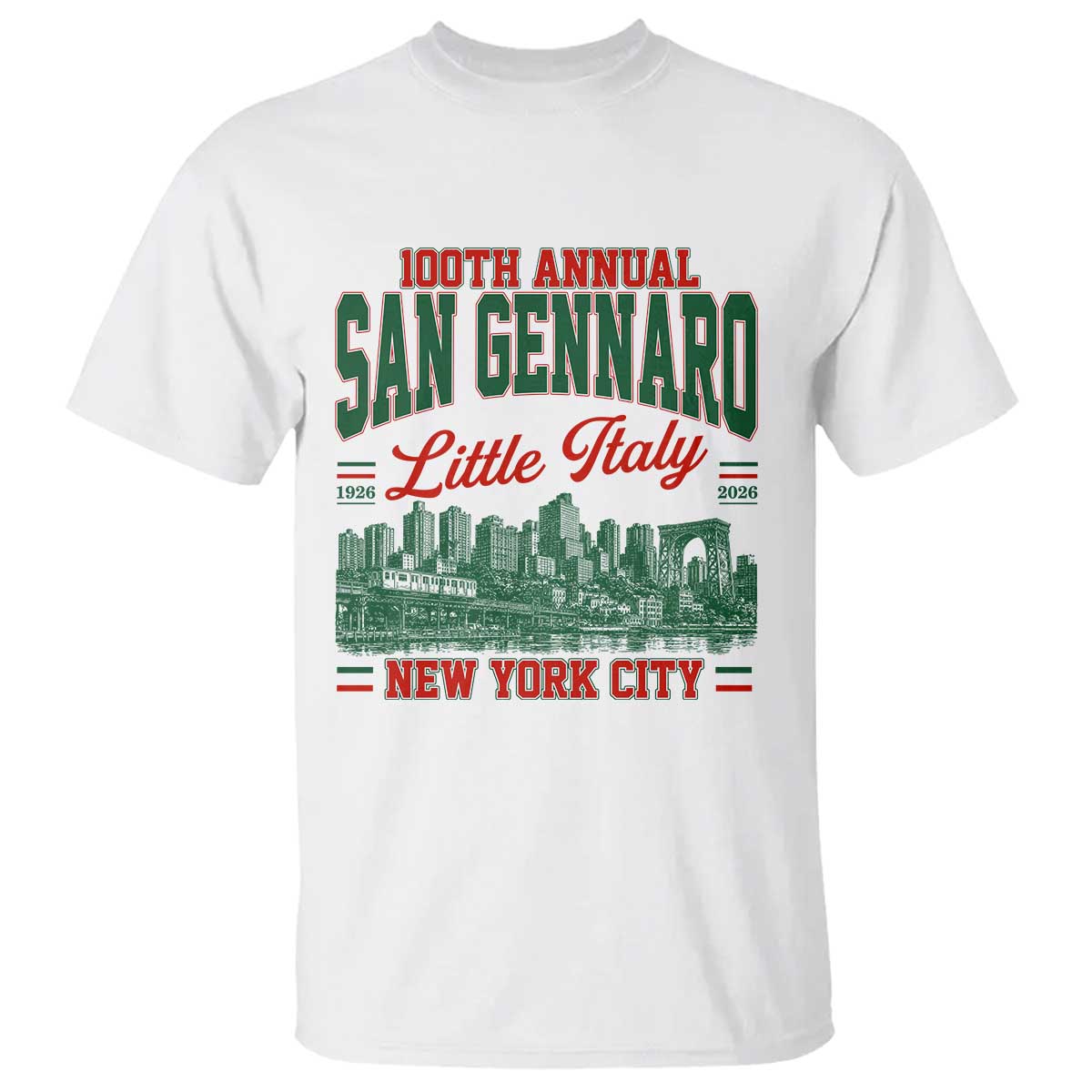 San Gennaro Little Italy NYC Feast T Shirt 100 Years Italian Heritage Celebration Gift