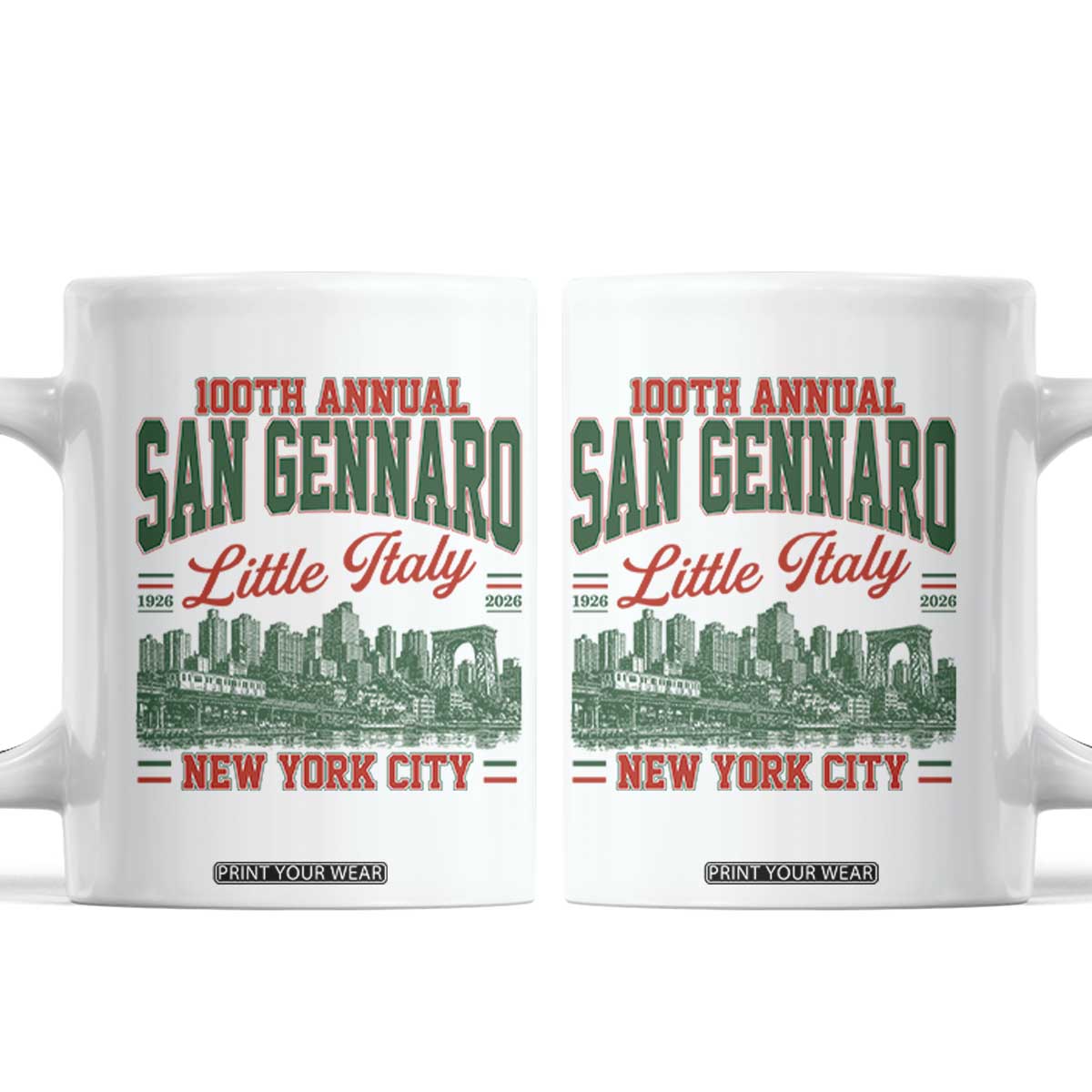 San Gennaro Little Italy NYC Feast Coffee Mug 100 Years Italian Heritage Celebration Gift