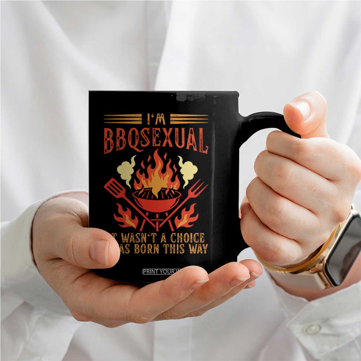 Funny Im BBQsexual It Wasnt A Choice Coffee Mug Grill Master Pitmaster Gift