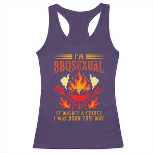Funny Im BBQsexual It Wasnt A Choice Racerback Tank Top Grill Master Pitmaster Gift