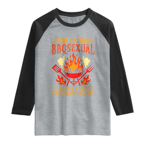 Funny Im BBQsexual It Wasnt A Choice Raglan Shirt Grill Master Pitmaster Gift