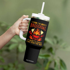 Funny Im BBQsexual It Wasnt A Choice Tumbler With Handle Grill Master Pitmaster Gift