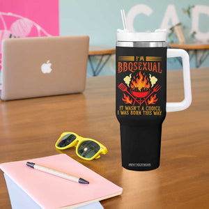 Funny Im BBQsexual It Wasnt A Choice Tumbler With Handle Grill Master Pitmaster Gift