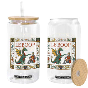 Le Boop Knight Dragon Renaissance Fair Medieval Humor Glass Can TS12 Print Your Wear