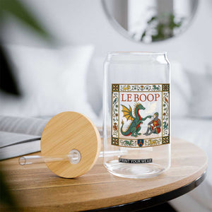 Le Boop Knight Dragon Renaissance Fair Medieval Humor Glass Can TS12 Print Your Wear